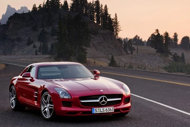 Mercedes Benz SLS AMG Red   Wallpapers HD   Wallpapers HD 4K ...