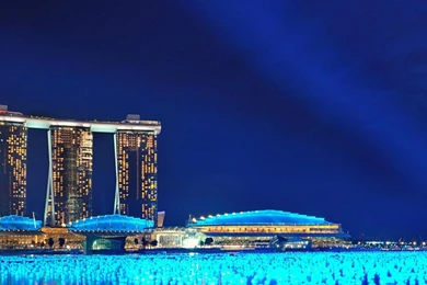 Marina Bay Sands Singapore Architecture Building Night HD ...