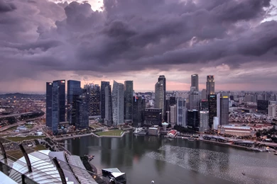 Singapore From Marina Bay Sands SkyPark