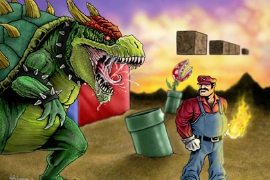 Mario Super Mario Bros_ Bowser Artwork Wallpapers