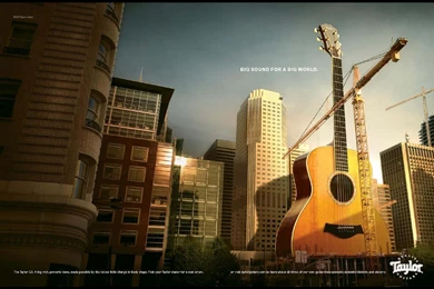 Taylor Guitars   Cityscape By Vitro   Print