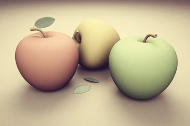 Bluedanube Furumaru Backgrounds Pastel Apples : Full HD Desktop ...