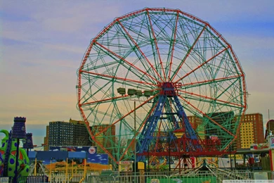 Coney Island Ferris Wheel HD Desktop Wallpapers : High Definition ...