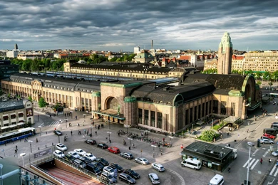 Download Wallpapers 3840x2400 Helsinki, Finland, Capital, Top View ...