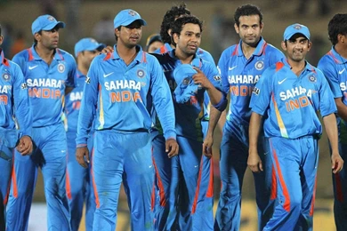 Oja Pathan And Rohit Sharma Indian Cricketer During One Day Match ...