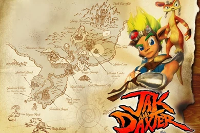 Jak And Daxter Overview + World Map PS2 PlayStation 2 PS3 VITA ...