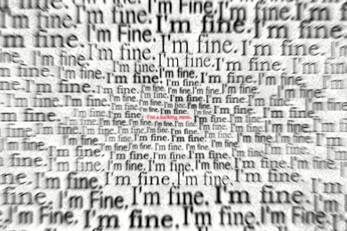 I'm Fine. [1366x768][OC] : Pikdit