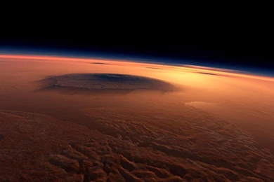 Mars Olympus Mons Outer Space Planets Best Widescreen