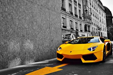Selective Coloring, Lamborghini, Car, Yellow Cars Wallpapers HD ...
