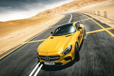 Yellow Car Mercedes Benz Amg GT 2015   All About Gallery Car