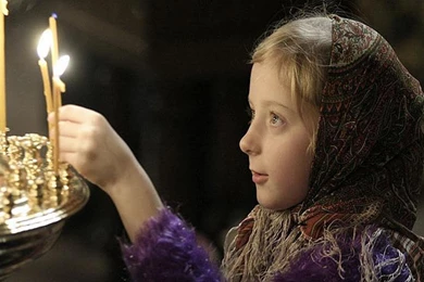 Little Russian Orthodox Girl   (