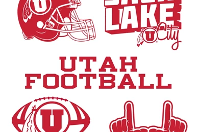 Utah Football – 4 8inch Vinyl Decal Pack – Dahlelama