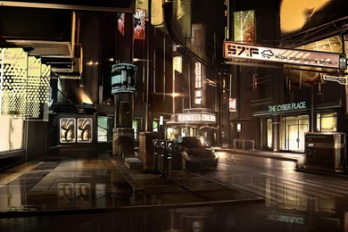 Wallpapers Cyberpunk Square Enix Detroit Deus Ex Games 1920x1080 ...