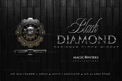 Black Diamond Clock Widget APK By Magic4works Details