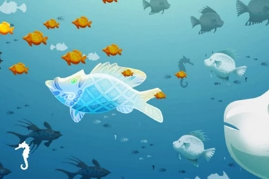 Abstract Undersea Animal Fish iPhone 6s Wallpapers HD