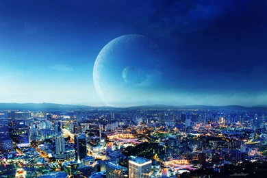 CIty Night Fantasy Wallpapers