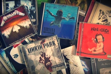 Music Metallica Linkin Park Nirvana Album Covers Cd Papa Roach ...