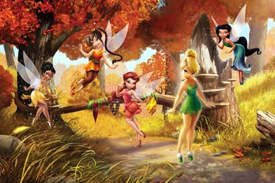 TINK AND FRIENDS WALLPAPER   (