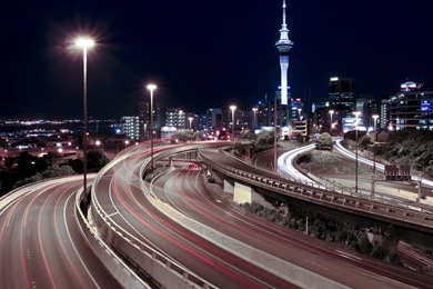 Cityscapes Buildings Roads Long Exposure Wallpapers