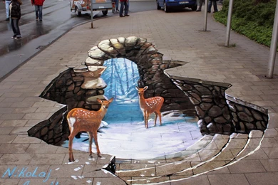 3d Paintings On The Street 3   High Definition : Widescreen Wallpapers
