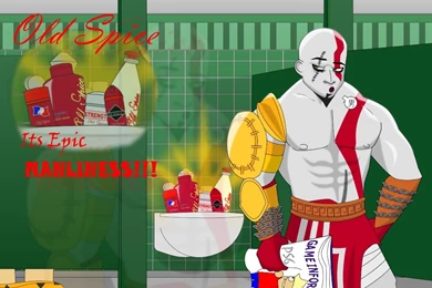 Kratos And Old Spice By CarsPs2V On DeviantArt