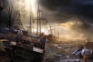 Garbage Dump After Doomsday Aftermath World Illustrator Wallpapers ...