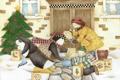 Debbie Mumm Christmas Story Book : Home For The Holiday 1600x1200 ...