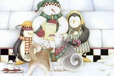 Debbie Mumm Home For Holiday Christmas Wallpapers 6   Wallcoo.net