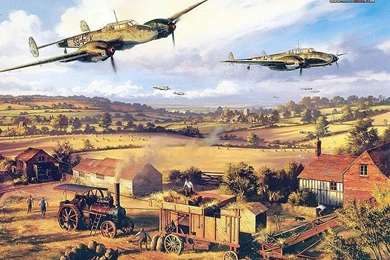 One Tens Over Kent   Aviation Art By Nicolas Trudgian 24 Wallcoo ...