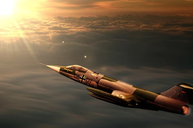 Aircraft Luftwaffe F 104 Starfighter Skyscapes