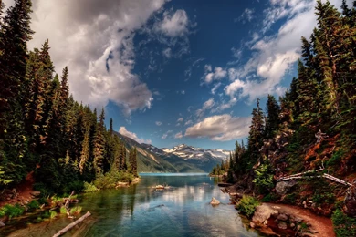 Download Wallpapers 1920x1080 Mountains, Nature, Sky, River ...