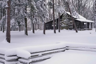 Winter Fresh Backgrounds Parks Brown Season World Images Cabin ...