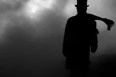 Fog,gentleman,black,white,silhouette Backgrounds Wallpapers