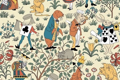 Voysey's Alice In Wonderland Wallpapers Based On Sir John Tenniel ...