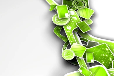 Green Abstract 3D Art HD Desktop Wallpapers : Widescreen : High ...