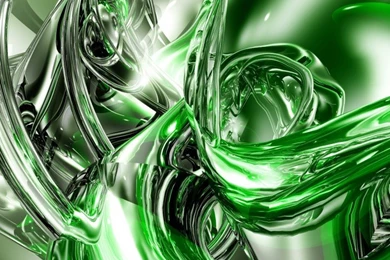 Wallpapers Digital Art > Wallpapers 3D Bryce Abstract GREEN By ...