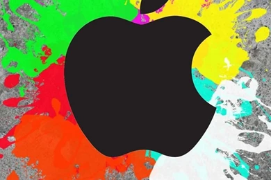 Graffiti And Black Apple LOGO iPhone 5 Wallpapers, Backgrounds And ...