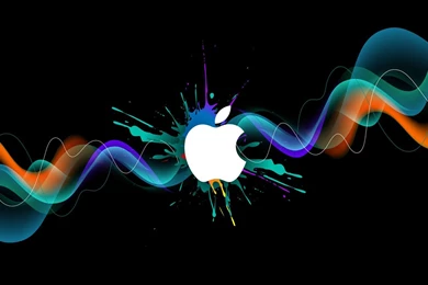 Colorful Apple Graffiti Wallpaper, HD Desktop Wallpapers
