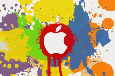 Graffiti Apple Logo iPad Air 2 Wallpapers