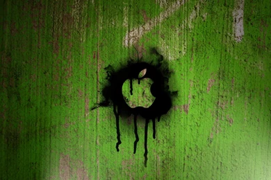 Apple Inc Graffiti Green Logos Textures Best Widescreen