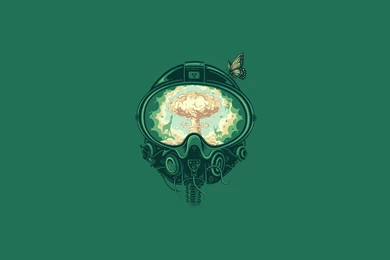 Green Gas Mask Mushroom Cloud Nuclear HD Wallpaper,digital/artwork ...