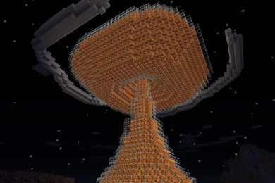 Nuclear Mushroom Cloud Minecraft Project
