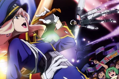 Download Wallpapers 1920x1080 Macross Frontier, Girl, Microphone ...