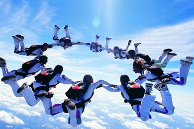 2560x1440 Motivational, Skydiving, Skydive, Formation Skydiving ...