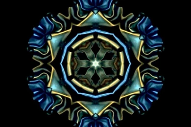 BLUE MANDALA WALLPAPER   (