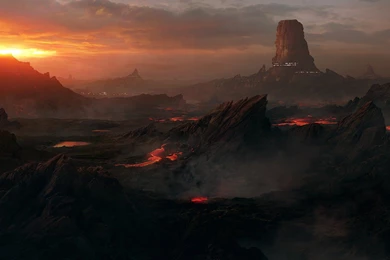 Andree Wallin, Apocalyptic, Landscape, Futuristic, Dark, Artwork ...