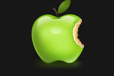 Green Apple LOGO 01 iPhone 6 Wallpapers