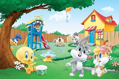 Giant Children's Wall Mural Photo Wallpapers Cartoon Looney Tunes ...