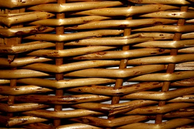 Wicker Basket Closeup Texture Picture