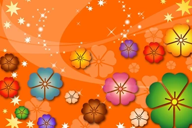 Flower Abstract Composition Cute Wallpapers